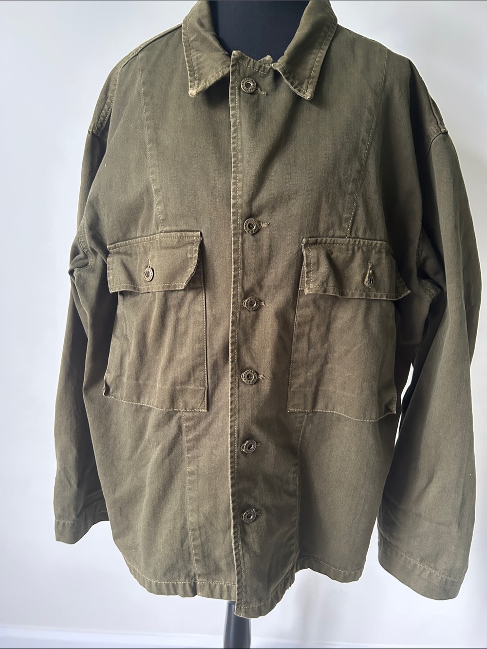 Vintage ‘70’s Smith’s American Olive Utility Chore Jacket
